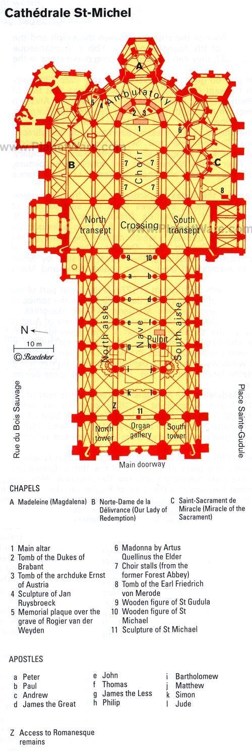מפה של כנסיית מיכאל הקדוש Cathedrale טורונטו