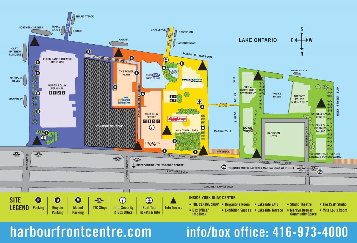 מפה של Harbourfront Centre