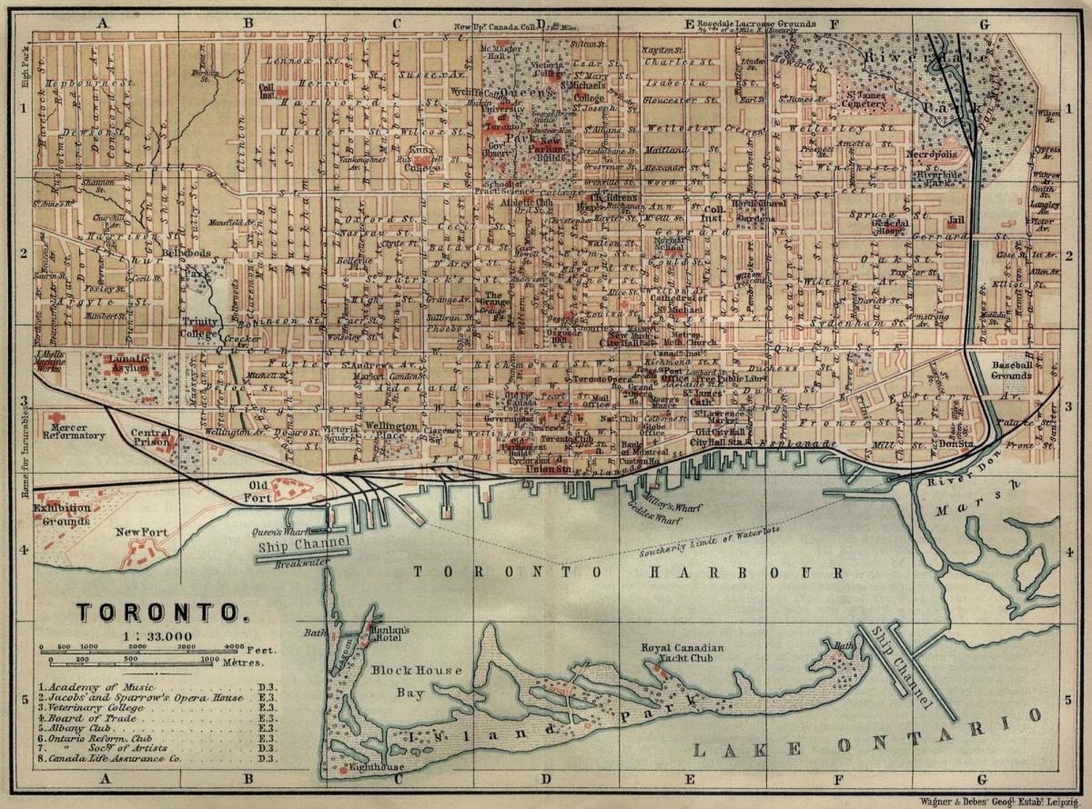 מפה של טורונטו 1894