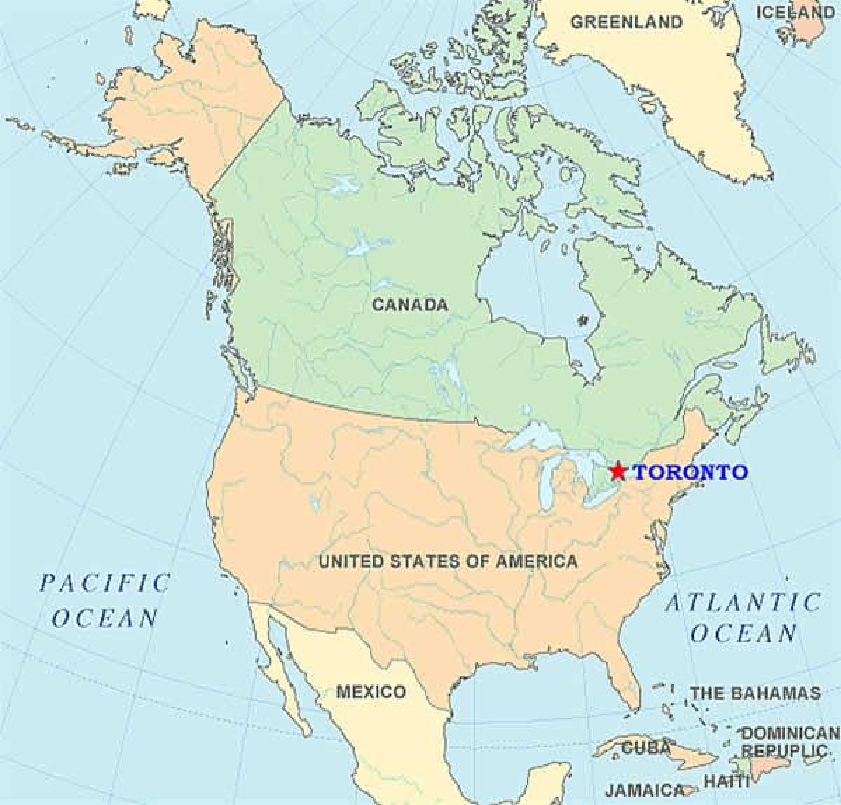 מפה של טורונטו על ארה 