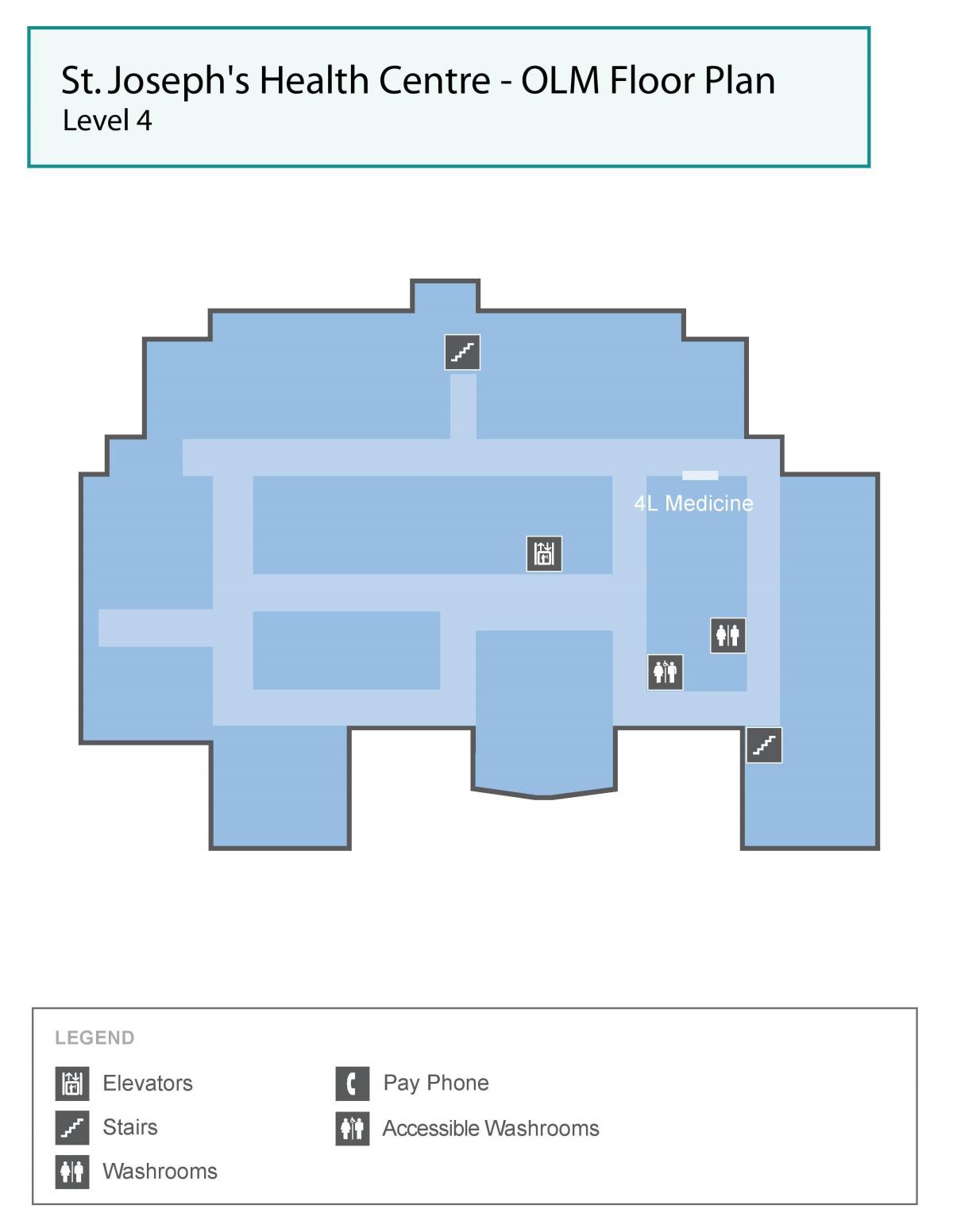 מפה של סנט ג ' וזף בריאות מרכז טורונטו הבמה souissi רמה 4
