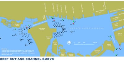 מפה של טורונטו inner harbour