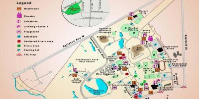 מפה של Centennial Park חממה טורונטו
