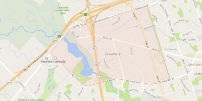 מפה של Clairville השכונה טורונטו