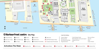 מפה של Harbourfront centre חניה