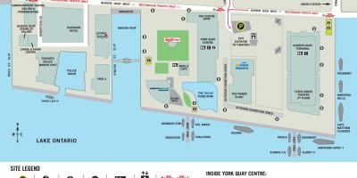 מפה של Harbourfront Centre טורונטו