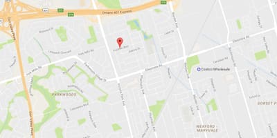 מפה של Maryvalen eighbourhood טורונטו
