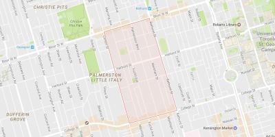 מפה של Palmerston השכונה טורונטו