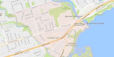 מפה של Stonegate-Queensway השכונה השכונה טורונטו