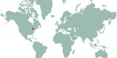 מפה של טורונטו על העולם