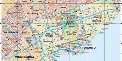 מפה של כבישים טורונטו