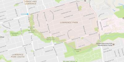 מפה של לורנס פארק השכונה טורונטו